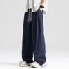 Мужские льняные брюки тонкие однотонные повседневные удобные дышащие карманные модные широкие длинные брюки верхняя одежда