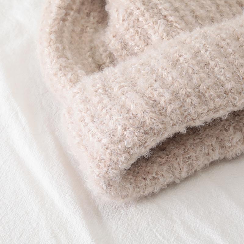 Новая женская зимняя шапка с напуском, модная шапка-бини с манжетами, теплая зимняя шапка для женщин, повседневная уличная вязаная шапка