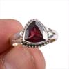 Натуральный гранат драгоценный камень 925 проба стерлинговое серебро ювелирное кольцо размер 6.5 z2n93