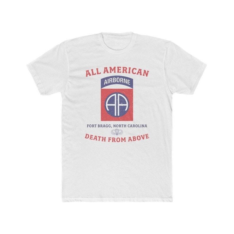 82nd Airborne Division Vintage Retro Style T-shirt TE1507