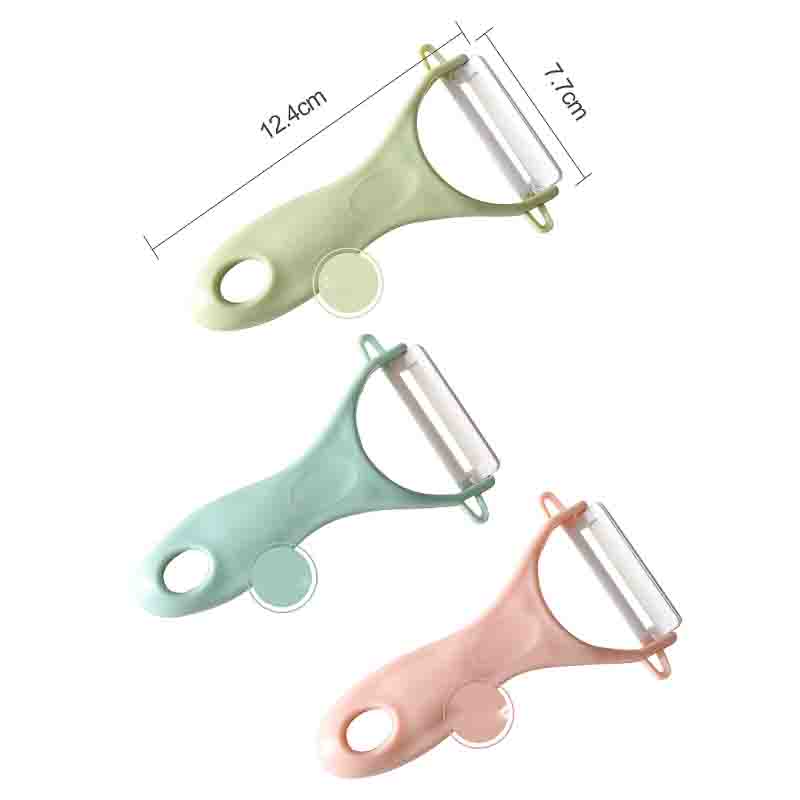 Многофункциональная овощечистка Многоцветная керамическая овощечистка для дыни Кухонный нож для очистки Креативный домашний нож для чистки