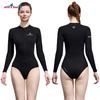 Womens 2mm Neoprene Wetsuit Freediving Snorkeling Surfing - Black Purple