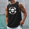 Men's Sports And Fitness Tank Top Quick Dry Solid Sleeveless T-shirt Pullover Gym Muscle Workout Bodybuilding Fitness Vest