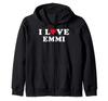 I Love Emmi Matching Girlfriend Boyfriend Emmi Name Zip Hoodies &