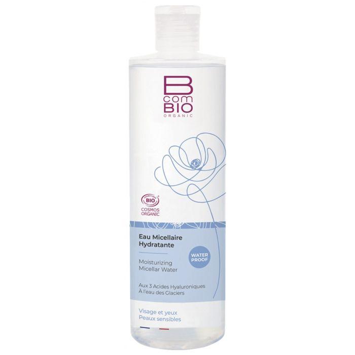 Eau Micellaire - B COM BIO - 400ml - Acide Hyaluronique - Format 100ml Offert - Tous Types De Peau
