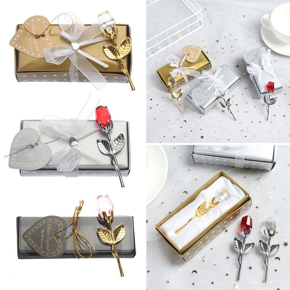 New Gifts Valentine's Day Fake Rose Flower Craft Crystal Rose Artificial Flower