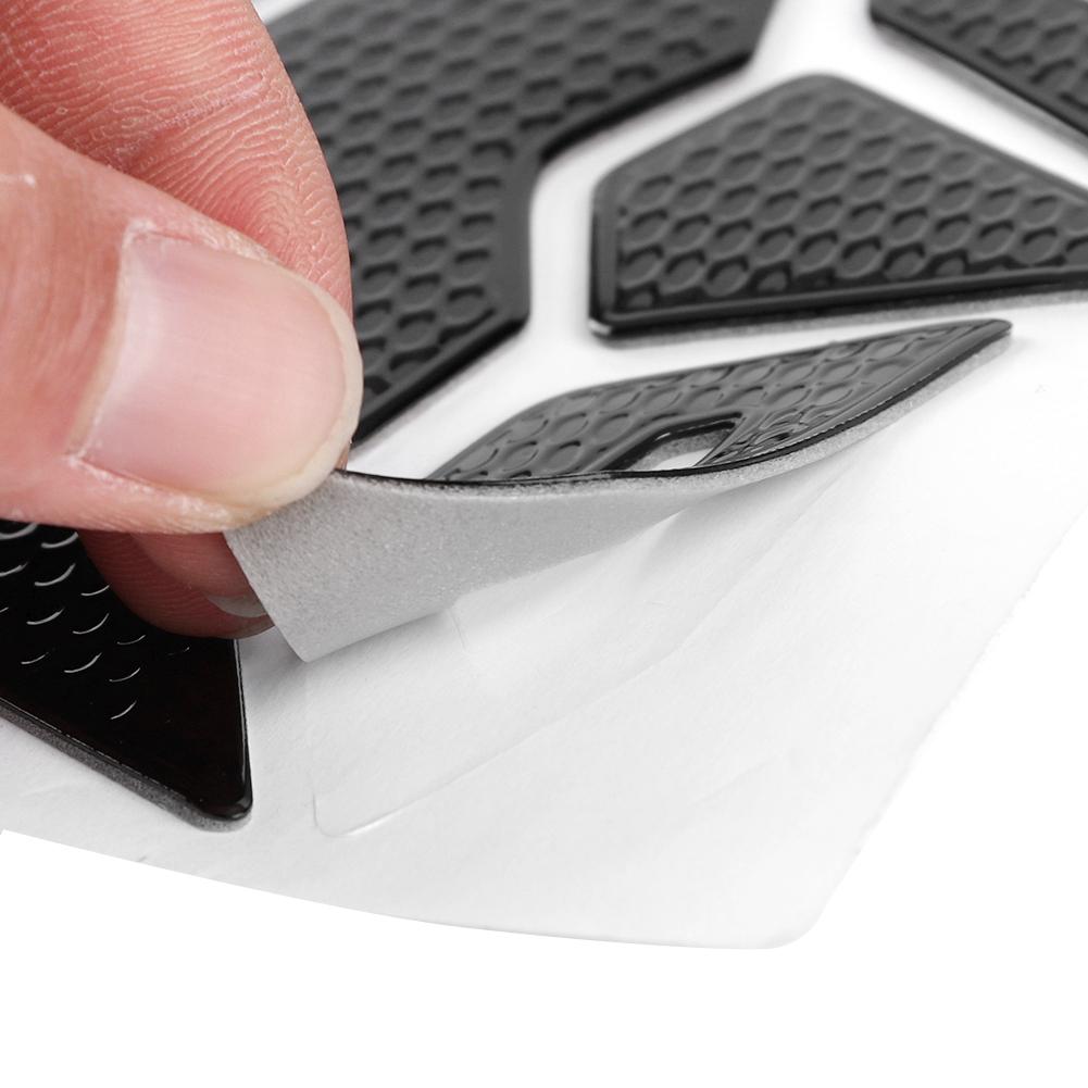 Черная Защитная Накладка на Мотоциклетный Масляный Топливный Бензобак Наклейка Декаль Резина