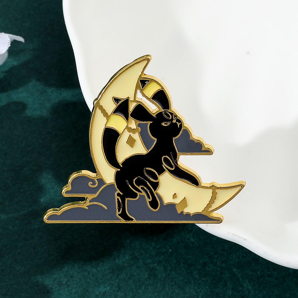Эмалевые значки Eeveelution Eevee из аниме, Мультяшная металлическая брошь, Значок Модные украшения, Аксессуары для одежды, шляпы, рюкзака, Подарки