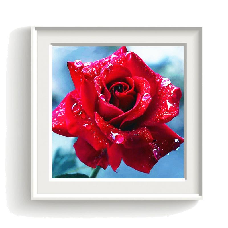 Алмазная картина Цветок 5D Алмазная мозаика Рукоделие Алмазная картина Полная дрель