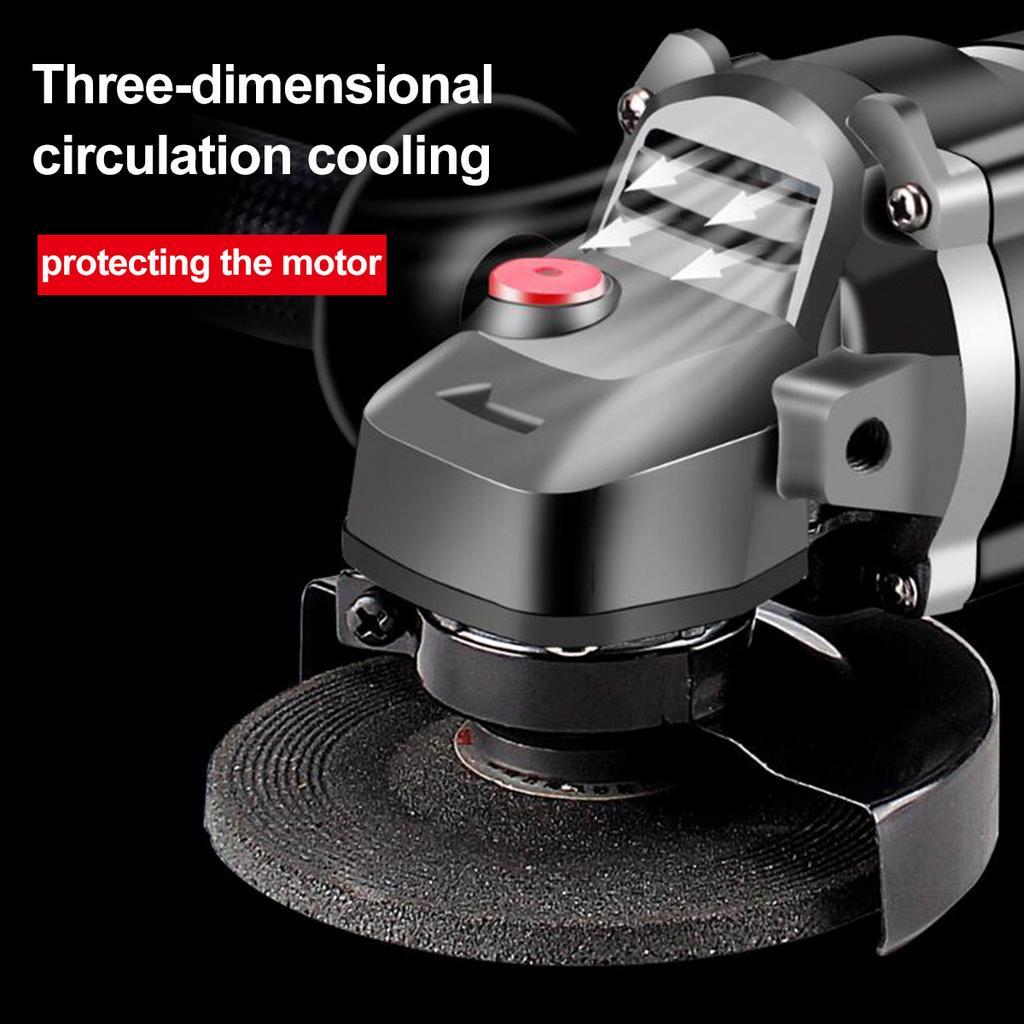 Angle Grinder Grinding Machine Electric Grinding Machine 18V 68000MAH Grinding Cutting Grinding Metal Power Tool 1/2xBattery