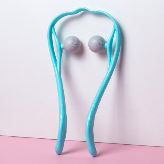 Массажер для шеи портативный ручной плечевой для домашнего офиса путешествия регулируемые массажные шарики для расслабления мышц и снятия боли неэлектрический