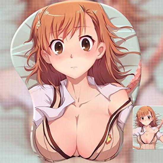 Октонг 3D Коврик для мыши Сиськи Грудь Сексуальный коврик для мыши Мисака Микото Аниме Милый Стильный Нескользящий (С)