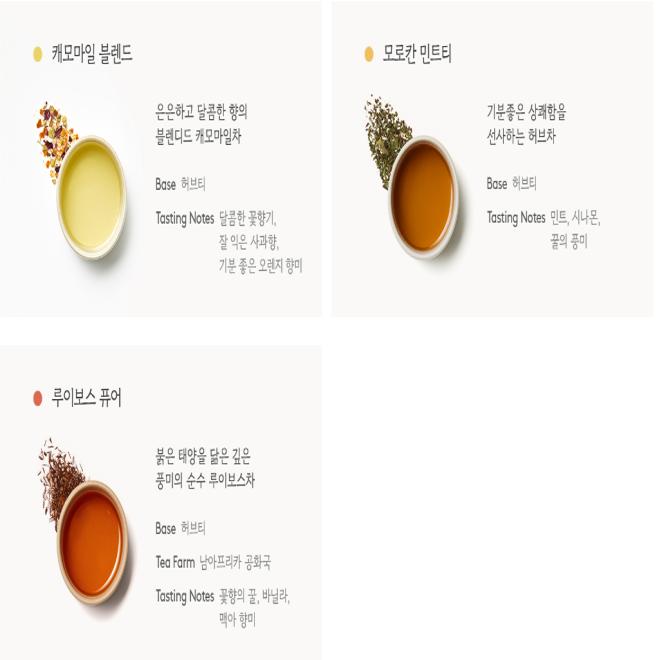 Korean Traditional Tea, Osulloc Representative Herb Tea Collection (3 Types)