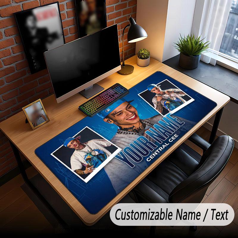 Custom Name Extended Mouse Pad,Central Cee Gaming Desk Mat For Home Office Desktop Decor