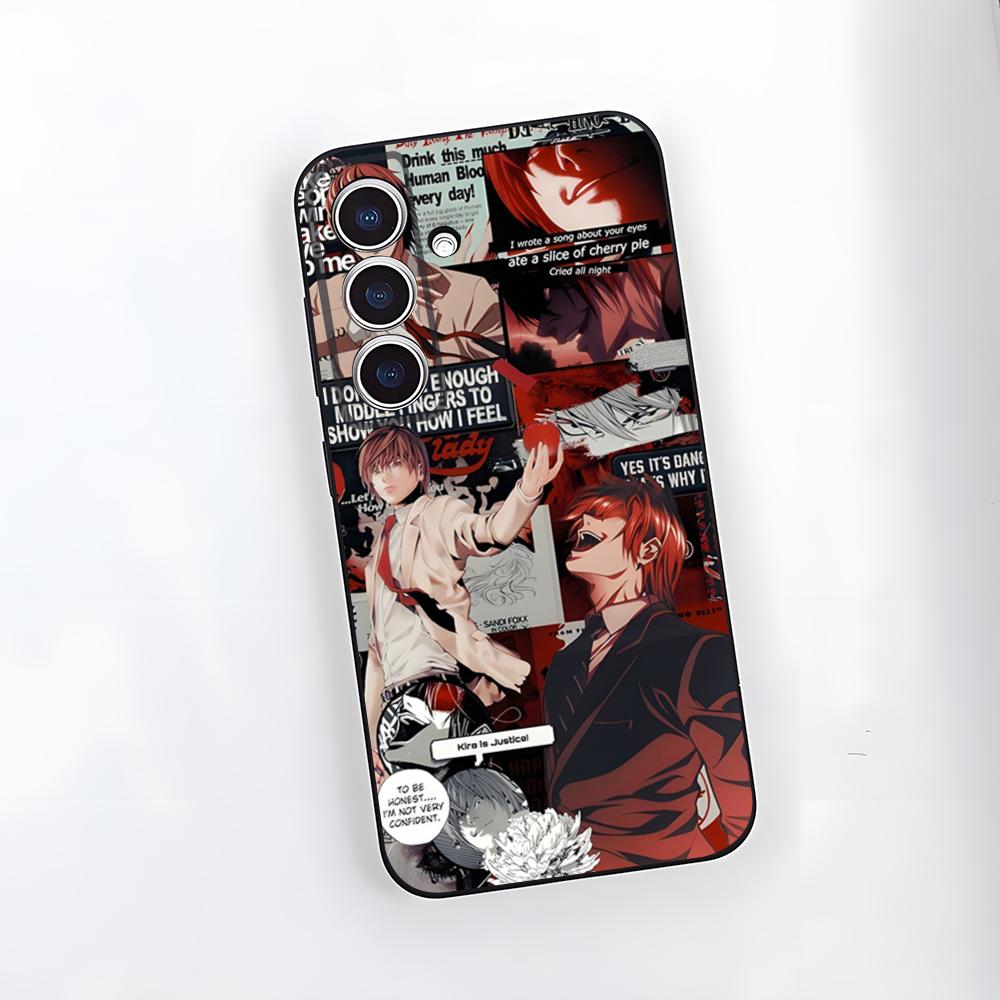 Чехол для телефона D-Death Note для Samsung S25 Plus S20 S20 Plus S22 Ultra S23 FE S21 Plus S21 Ultra Мягкий чехол
