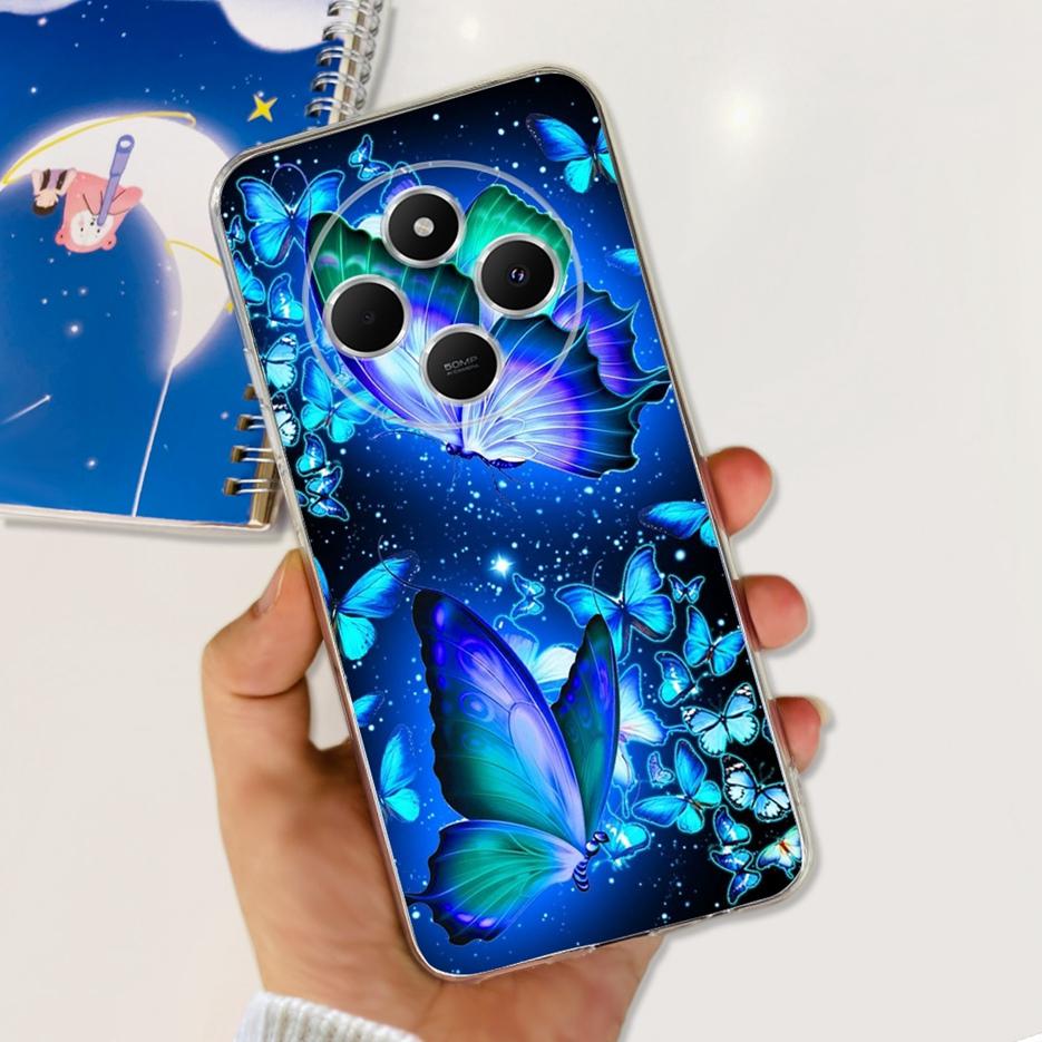 For Xiaomi Poco C75 Case Cute Cat Butterfly Painted Cover Soft Silicone Phone Case For Xiaomi Poco C75 C 75 PocoC75 Fundas Coque