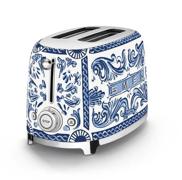 Тостер Smeg Blu Mediterraneo 2 ломтика (TSF01DGBEU)