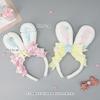 Cute Plush Rabbit Hair Accessories Lolita Girls Comic Show Headgear Ytk Bow Simulation Rabbit Ear Headband