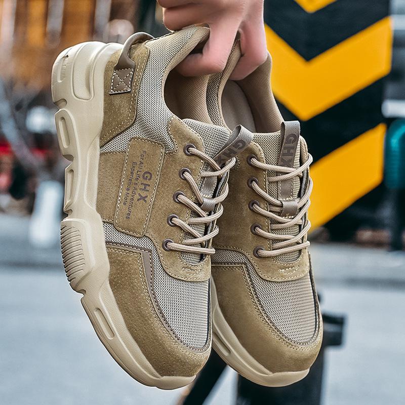 Рабочая защитная обувь Мужские легкие дышащие ботинки со стальным носком, устойчивые к проколам, рабочие ботинки, защитные кроссовки