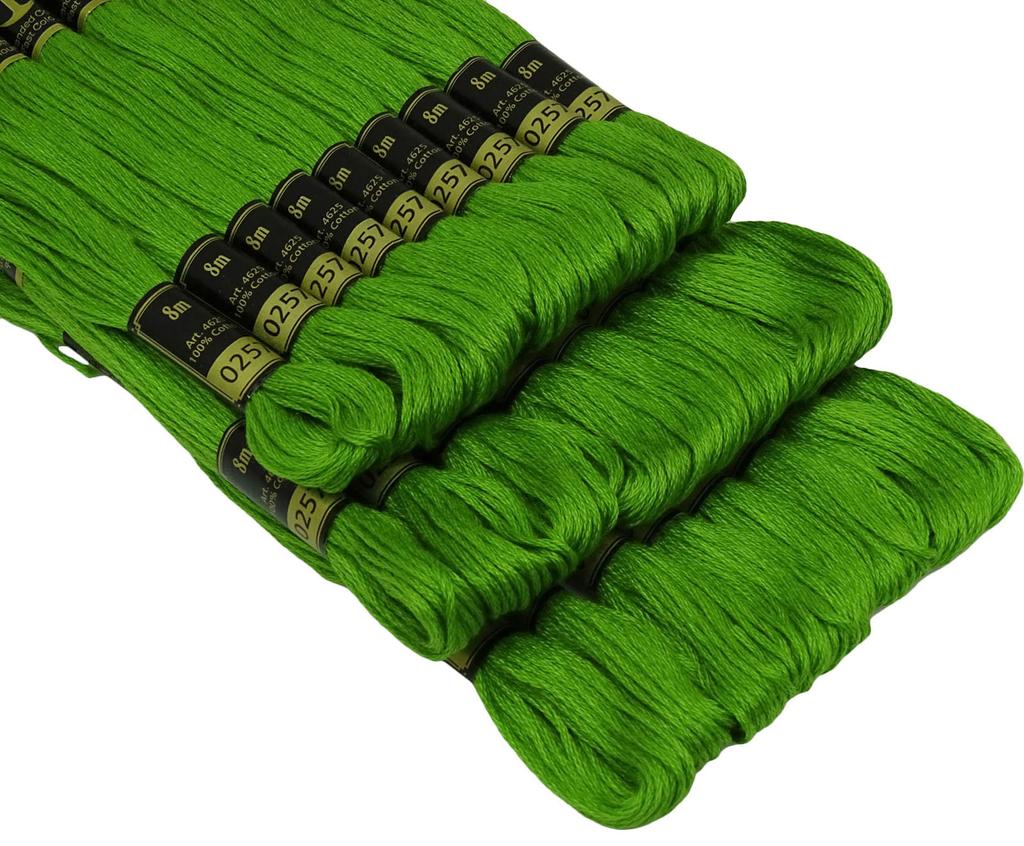 IBA Indianbeautifulart вышивка крестиком ручная вышивка нитью многожильный хлопок ремесло швейная мулине 25 мотков-изумруд