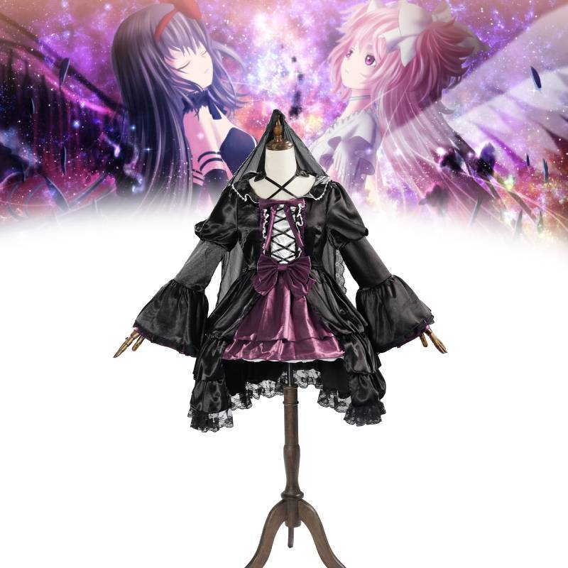 Косплей-платье Акеми Хомуры из Puella Magi Madoka Magica, со спандексом, для ролевых игр