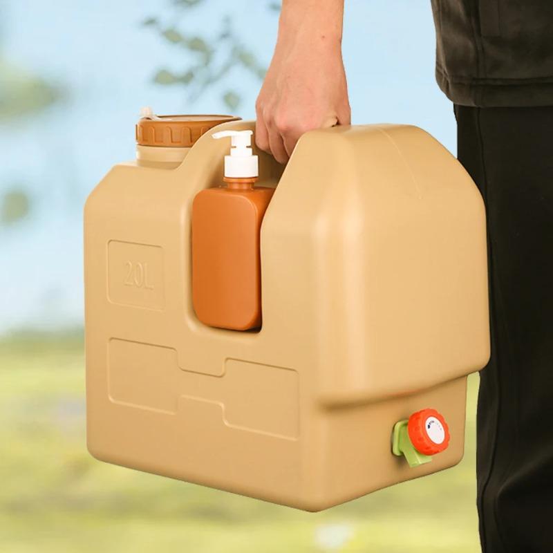 20 л Портативный кемпинговый кувшин для воды с краном и дозатором мыла, не содержит BPA, резервуар для хранения воды для кемпинга, рыбалки, пикника, пеших прогулок
