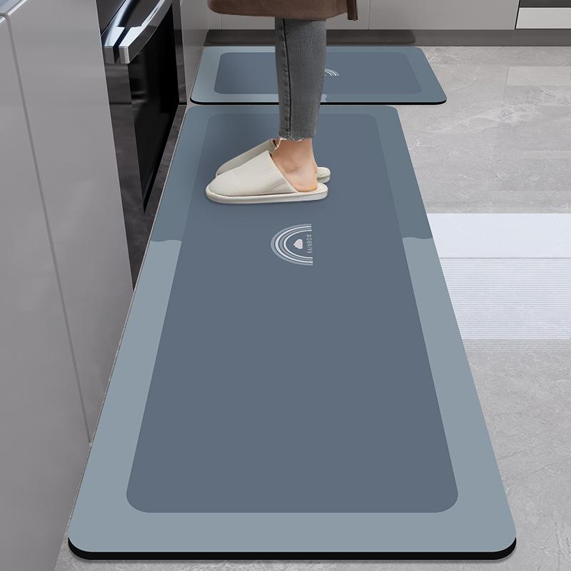 Коврик для пола кухни Diatom Mud Dirty Anti-slip Mat Simple Air-Soaching Water Absorbing Mat Home Easy to Cleaning Long Foot Mat