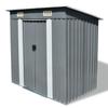 VidaXL Garden Shed Metal Grey