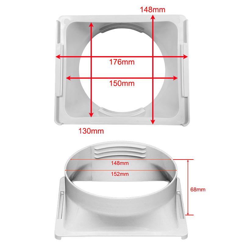 Переходник для выхлопного шланга, портативный соединитель для выхлопного шланга кондиционера, адаптер для окна, соединитель для трубки, аксессуары для кондиционирования воздуха