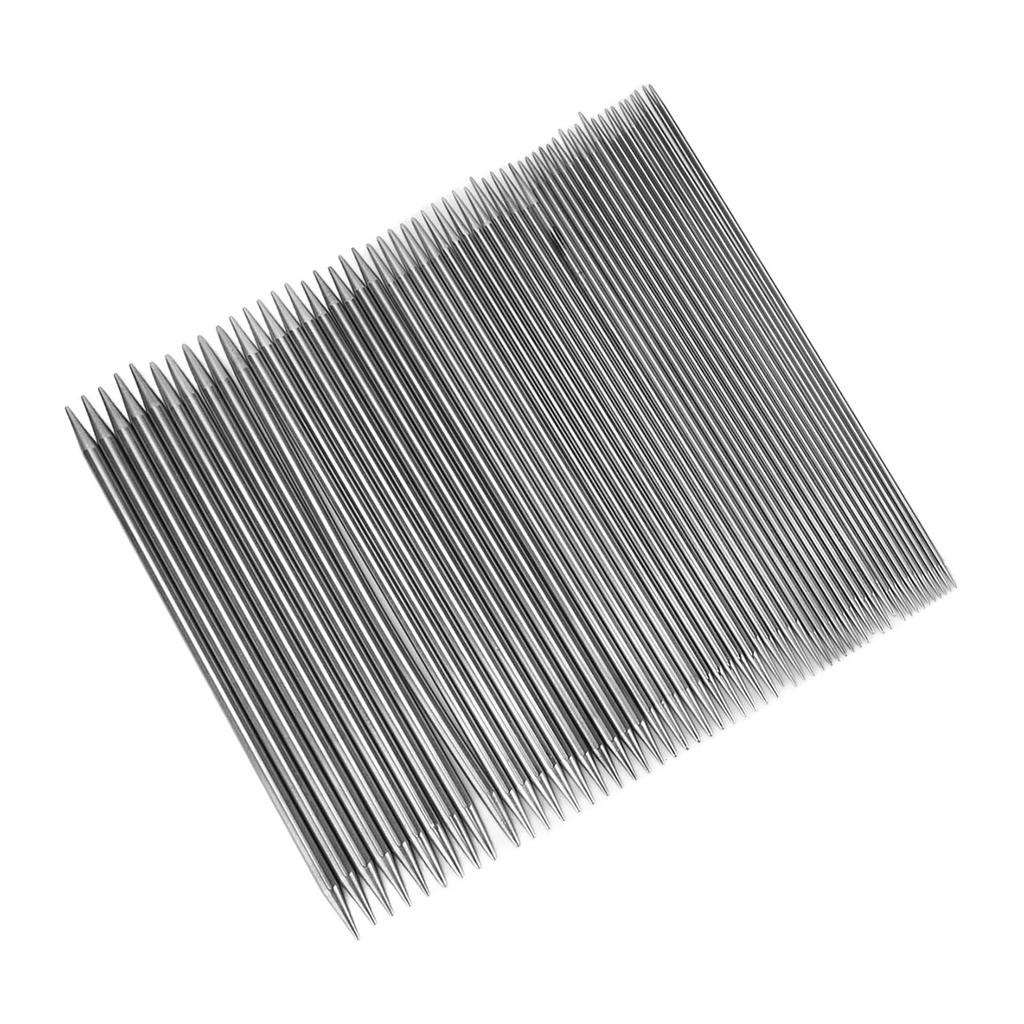 55pcs Double Pointed Knitting Needle Stainless Steel Sweater Weaving Pins Set for Beginner