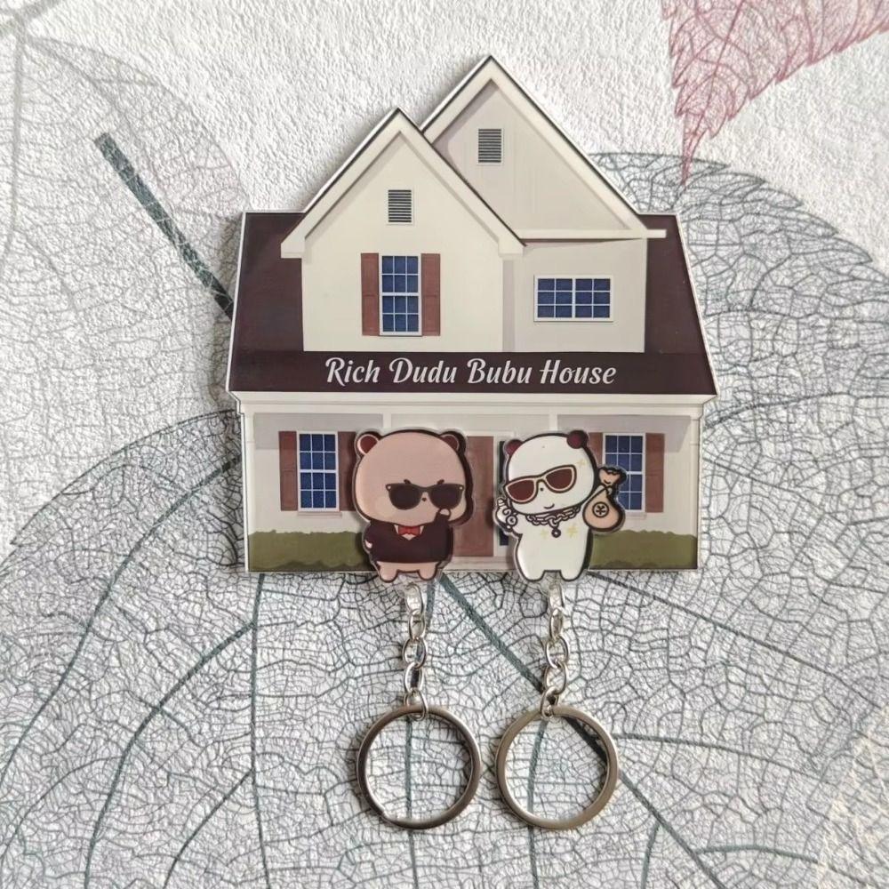 Креативный настенный держатель для ключей, мультяшный брелок-подвеска, новые брелоки Бубу Дуду