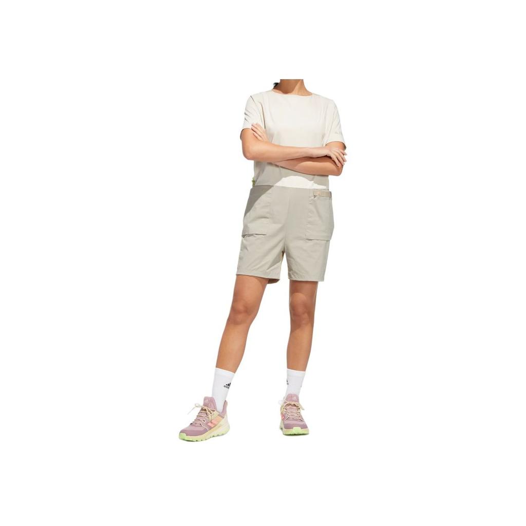 adidas Модная спортивная серия Дышащий Удобный Цветной блок Повседневный комбинезон Женский комбинезон Коричневый HE5189