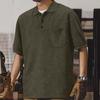 Новая мужская рубашка поло, американская ретро-футболка тяжелого кроя, летняя повседневная универсальная однотонная рубашка с короткими рукавами и лацканами