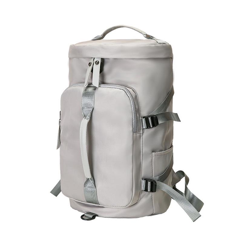 Большая вместительная водонепроницаемая сумка для йоги из ткани Оксфорд с логотипом, ремешком через плечо или двойным ремнем, отдельным отделением для обуви, спортивная сумка