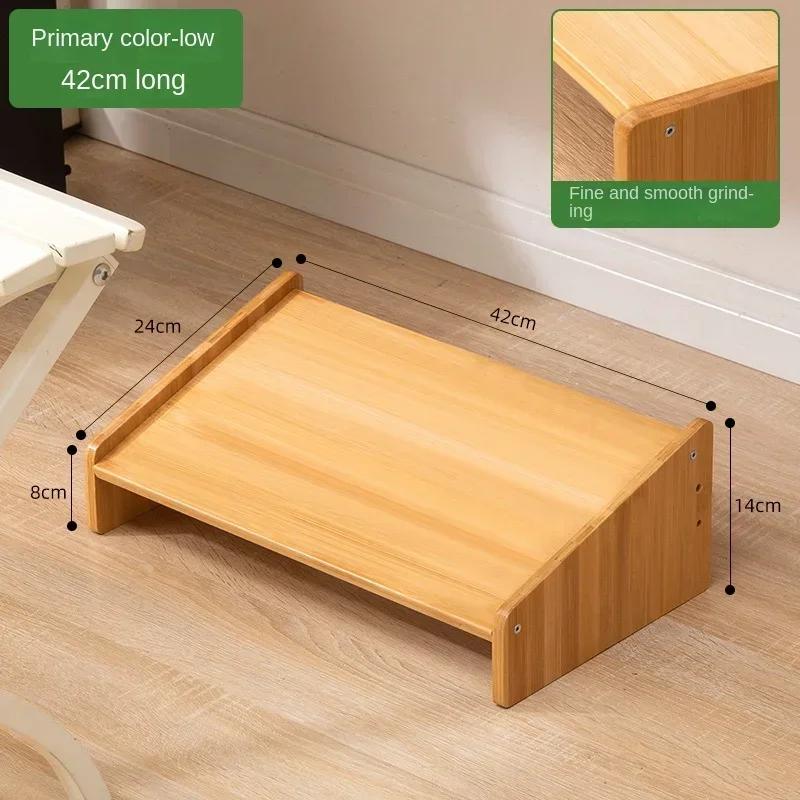 Подставка для ног Простой современный офисный стол Подставка для ног Ванная комната Туалет Деревянная подставка для ног Бытовая подставка для ног Подставка под стол