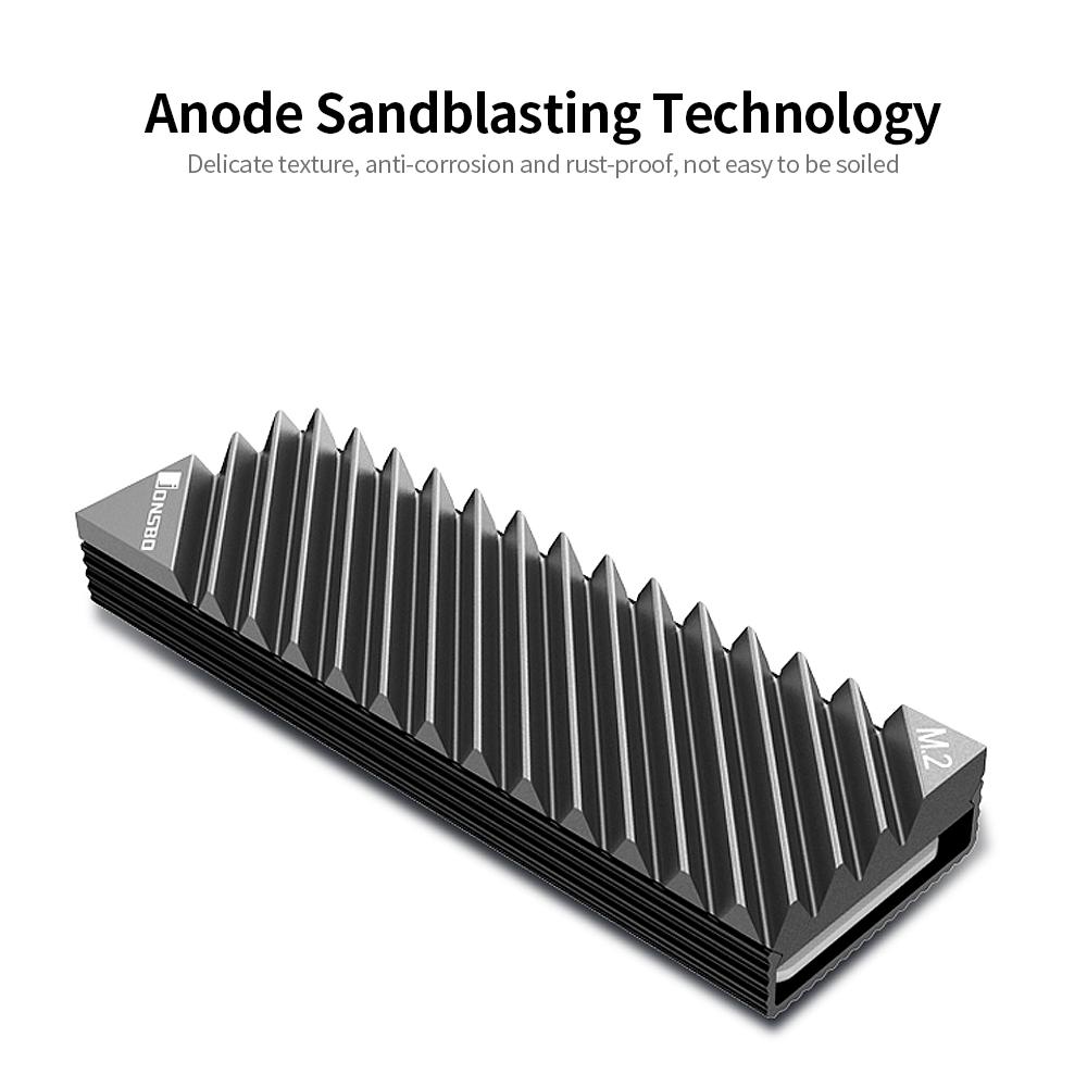 Радиатор M.23 Радиатор SSD M.2 Алюминиевый радиатор Дизайн без использования инструментов Радиатор с термопрокладкой для