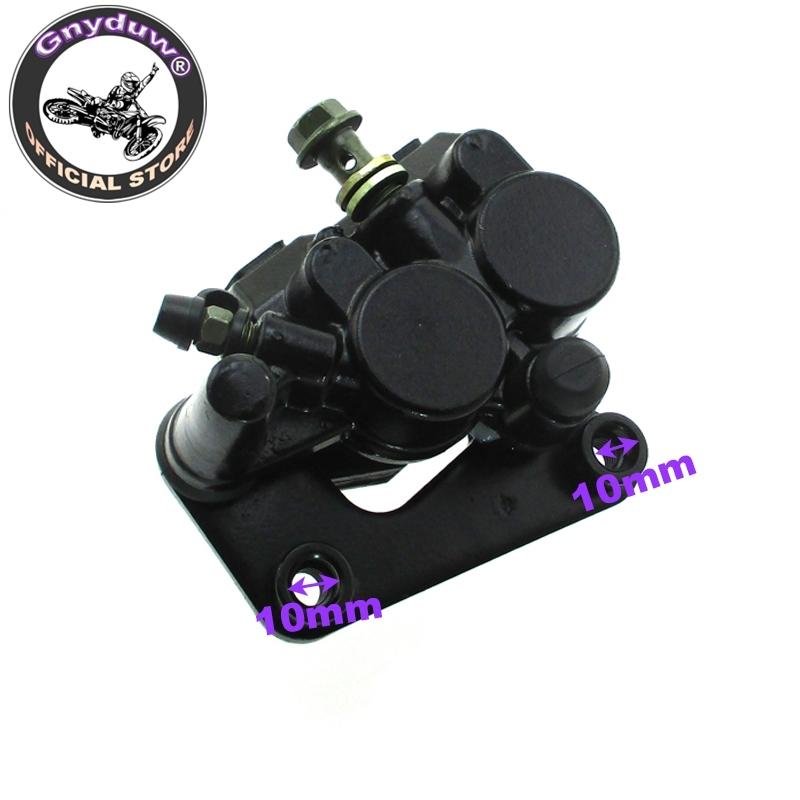 Gnyduw Front Disk Brake Caliper Left For 2 Piston Scooter Moped 50cc 125cc GY6 Baotian Parts