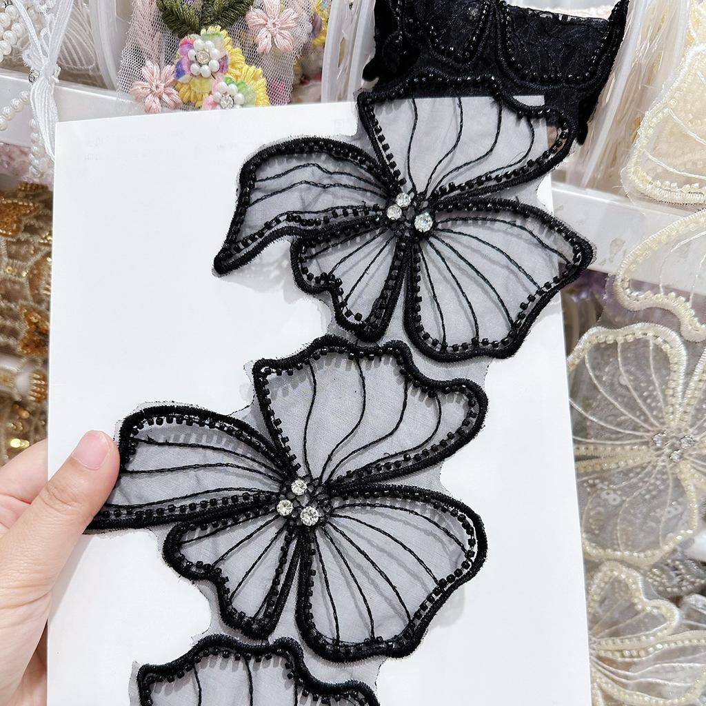 Эжен Пряжа Вышивка Бисер Алмаз Штрих-код Женское Платье Сделай Сам Декоративное Кружево Аксессуары