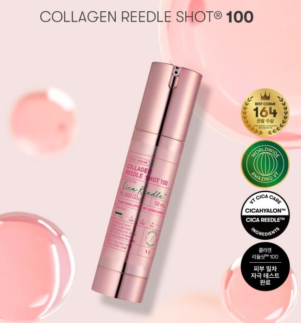 VT Collagen Reedle Shot 100 Эссенция 50 мл | Мягкая укрепляющая эссенция с микроиглами и коллагеном