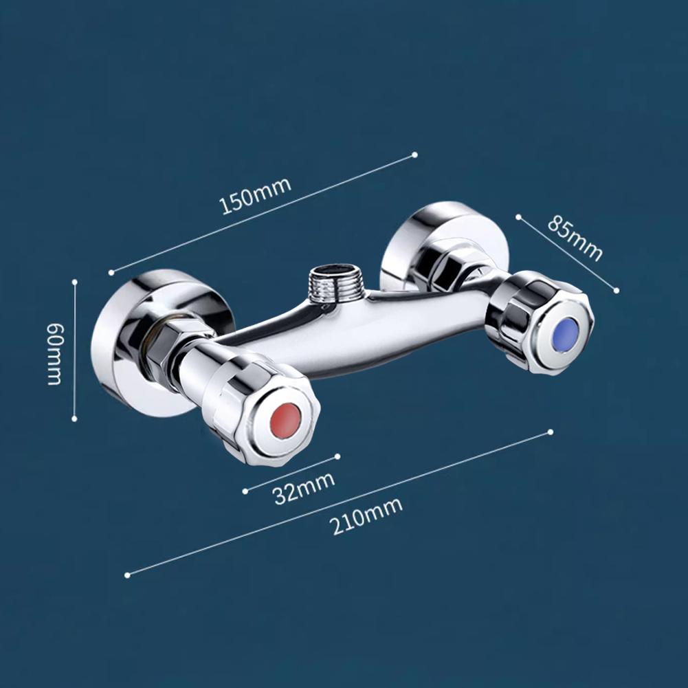 Смеситель с двойным переключателем, душевой смеситель, горячее и холодное, двойное управление, настенный смесительный клапан, клапан смесителя для ванной комнаты