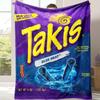Мягкое уютное фланелевое одеяло с узором Takis, универсальное и теплое для сна, офиса, школы, дома, пикника, путешествий и подарков