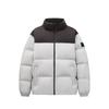 Training Series Color Block Zip Up Stand Collar Down Jacket Men Jacket Gray 952347901-1