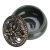Mini Round Incense Burner with Lid, 10cm Outer Diameter, Includes Flame-Retardant Cotton and Incense Holder, Easy to Clean, Desktop Incense Burner