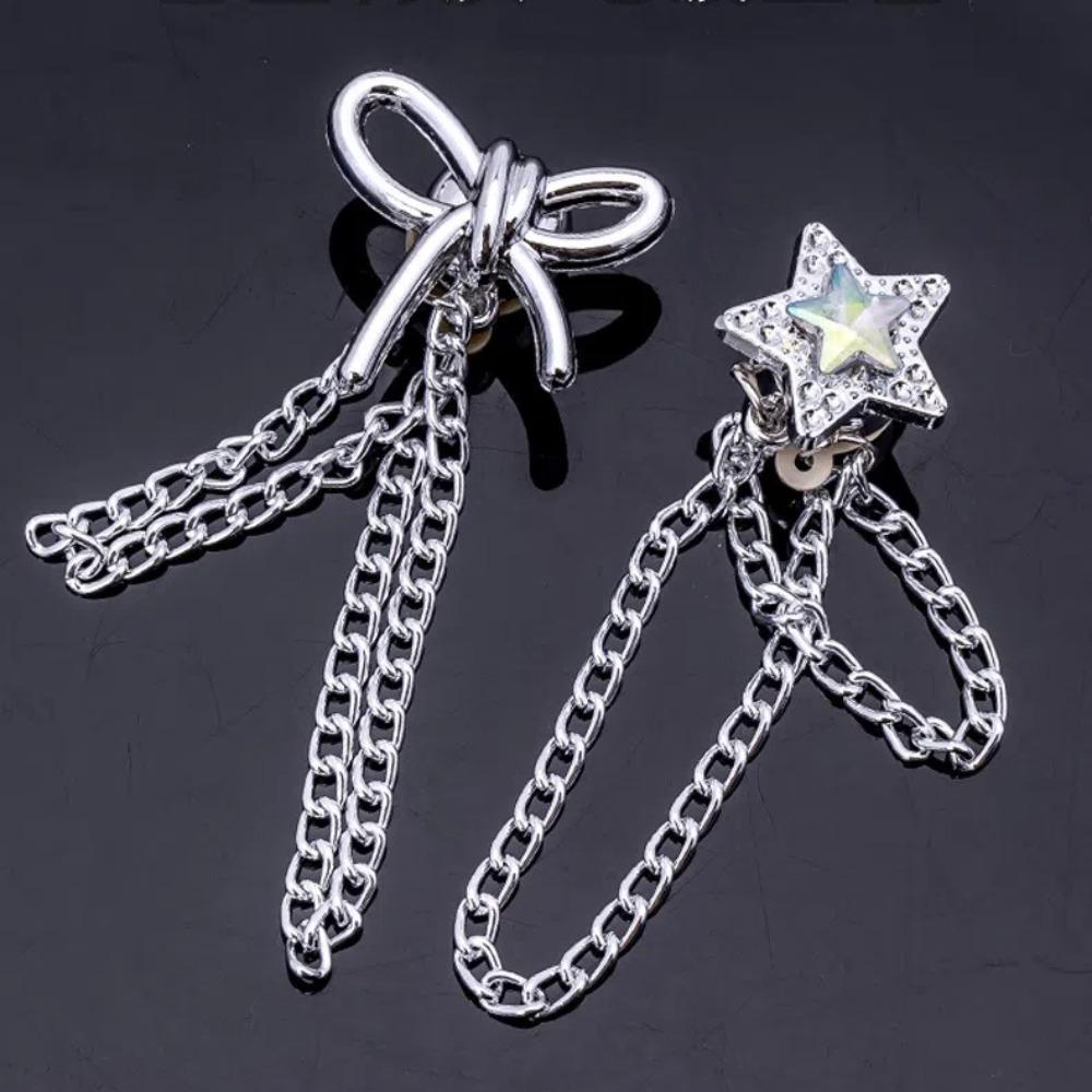 Silver Alloy Magnetic Button Clips Fixing Hem Non-hole Waist Buckle Shorten Trouser Clip