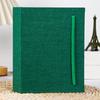 Yousheng Fabric Photo Album with 208 Pockets Slip-in Picture Albums Linen Cover Memory Book with Front Window for Family Anniversary Vacation Wedding