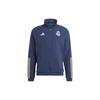 Real Madrid Tiro 23 Presentation Track Top With Striped Logo Print Long Sleeve Jacket Men Tops Ink-Blue IB0862