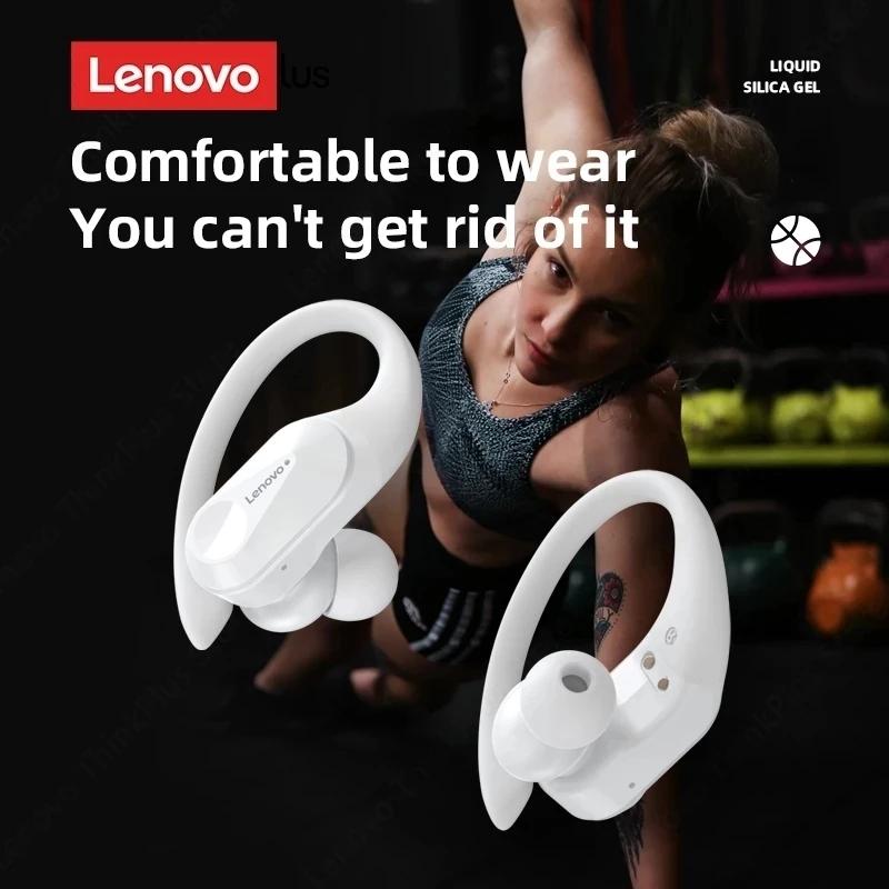 Lenovo Игровые наушники LP75 Bluetooth 5.3 с шумоподавлением, длительным временем ожидания, с микрофоном