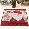 Декоративная салфетка для столовых приборов Mingguan Knitted Santa Claus & Snowman - Изолированный мультяшный дизайн