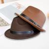 Short Brim Bucket Hats Felt Fabric Trilby Hat New Panama Hats  Winter Season