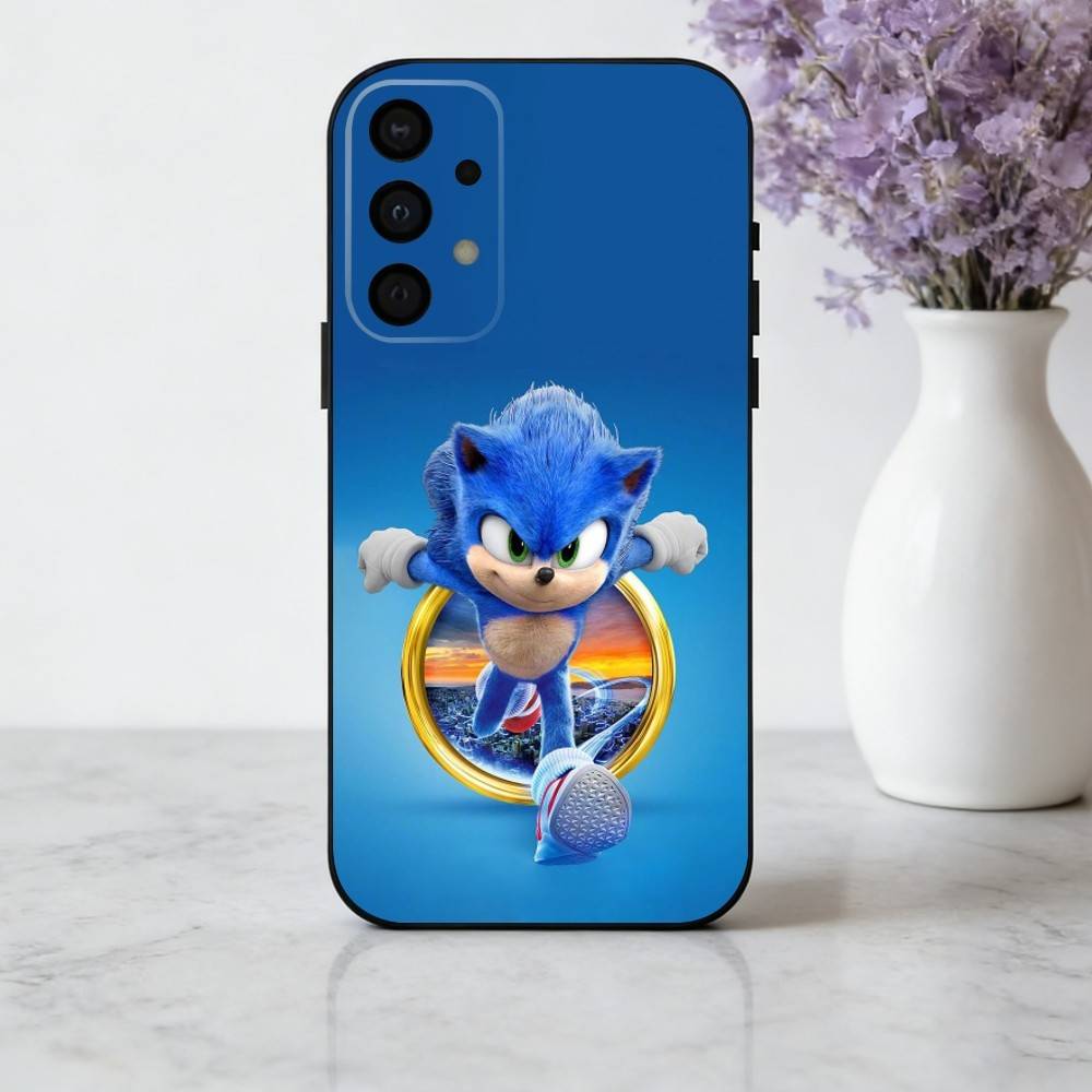S-Sonic-C The H-Hedgehog-G Game phone Case For Samsung Galaxy A73,A72,A71,A70,A53,A52,A51,Others Soft Black Shell
